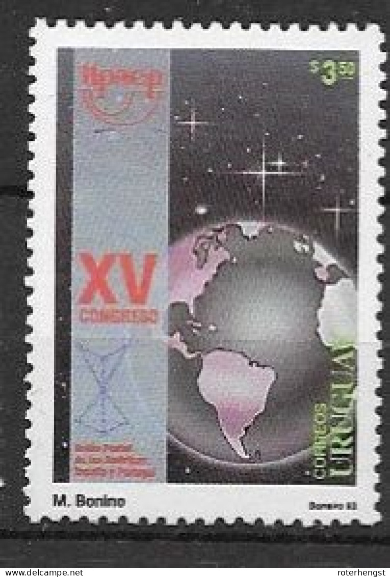 Uruguay Mnh ** 1993 Earth Map Of South America - Uruguay