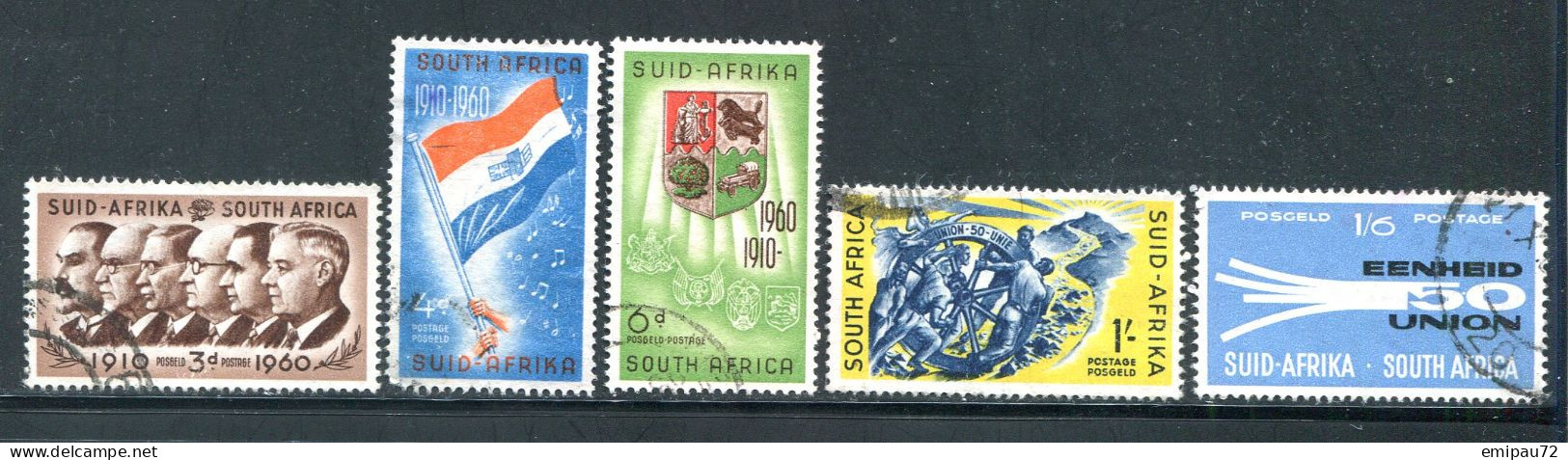 AFRIQUE DU SUD- Y&T N°229 à 233- Oblitérés - Used Stamps