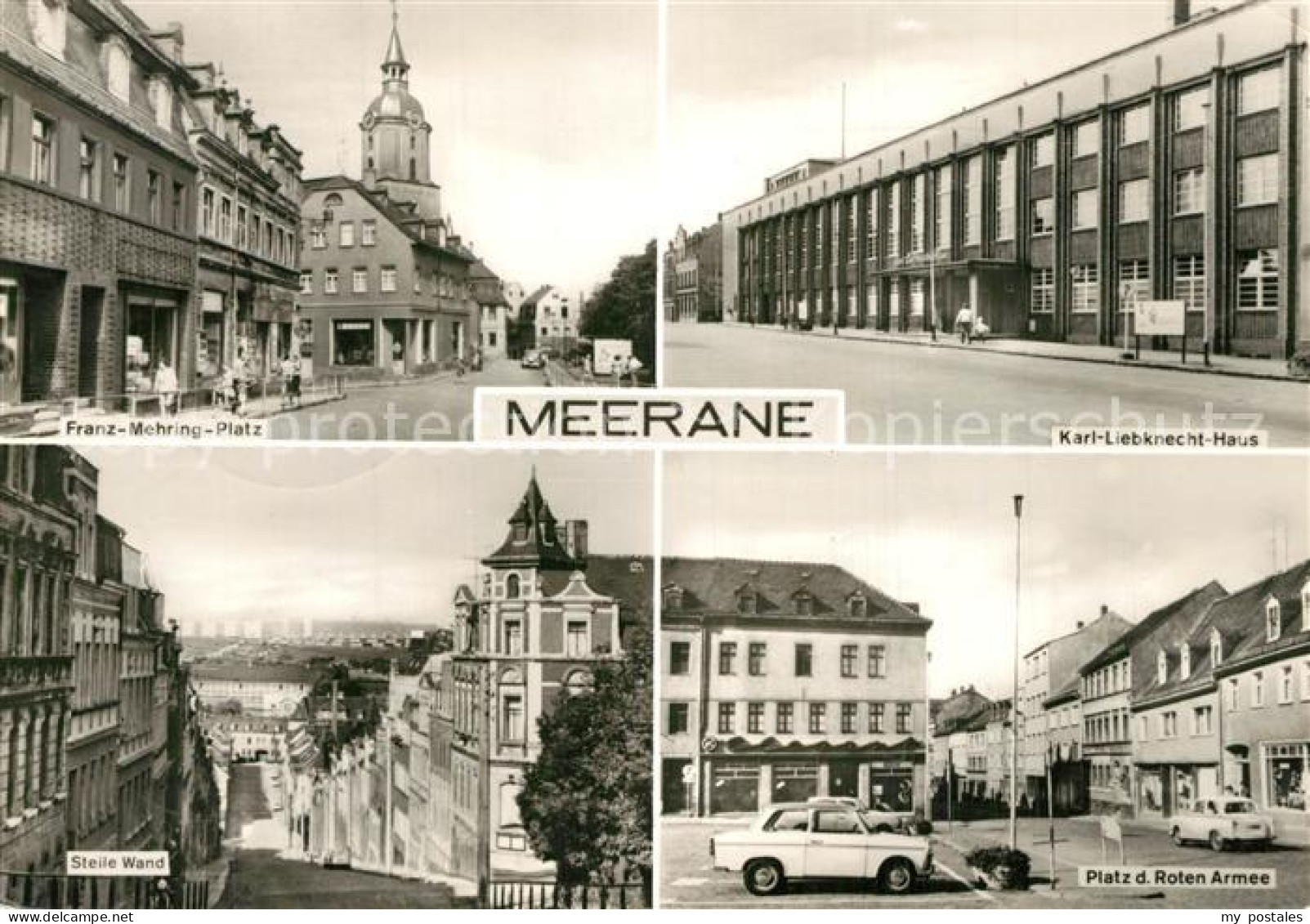 73565480 Meerane Franz Mehring Platz Karl Liebknecht Haus Steile Wand Platz Der  - Meerane