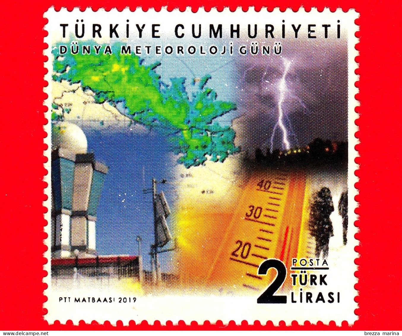 TURCHIA - Usato - 2019 - Giornata Mondiale Della Meteorologia - 2 - Used Stamps