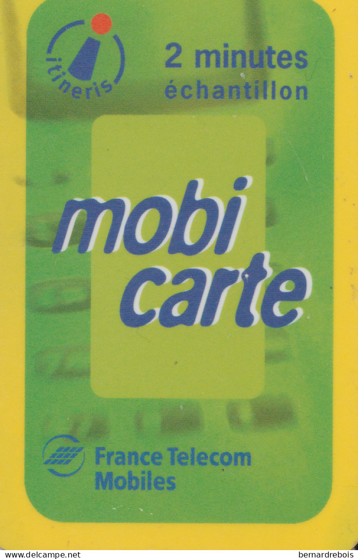 TC27 - MOBI PR2, 2 MINUTES JAUNE, Cote 40 € Pour 2 € - Mobicartes (recharges)