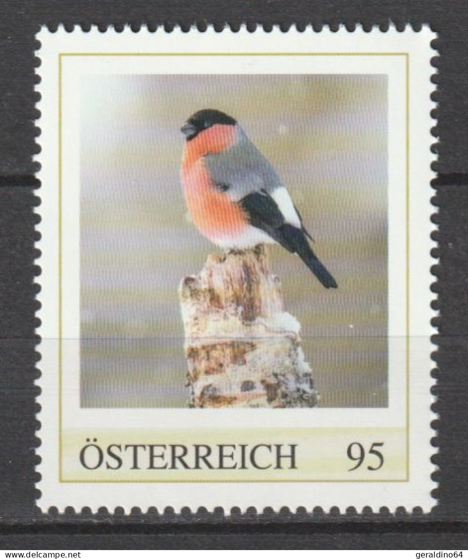 Österreich Personalisierte BM Heimische Tierwelt Vogel Gimpel ** Postfrisch - Personalisierte Briefmarken