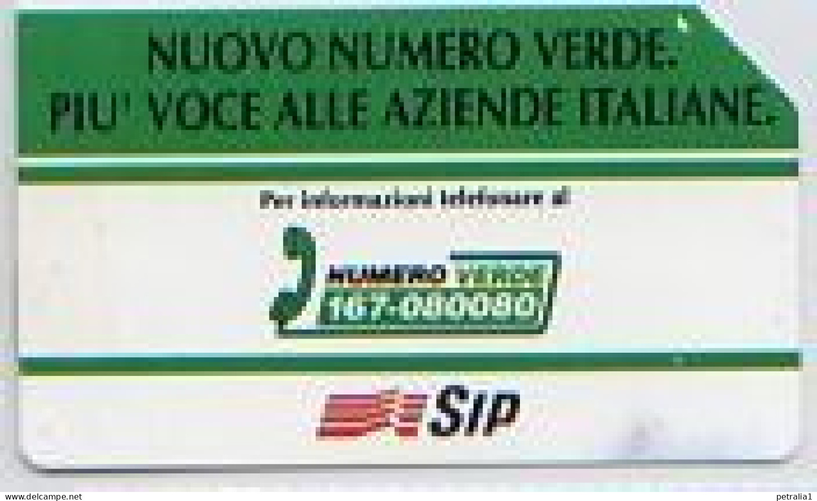 SCH 356 - Nuovo Numero Verde                           Facciale £ 5.000 - Public Practical Advertising