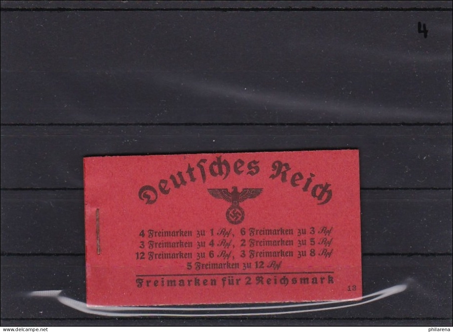 Deusches Reich, MiNr. Markenheftchen MH 39.3 ** - Carnets