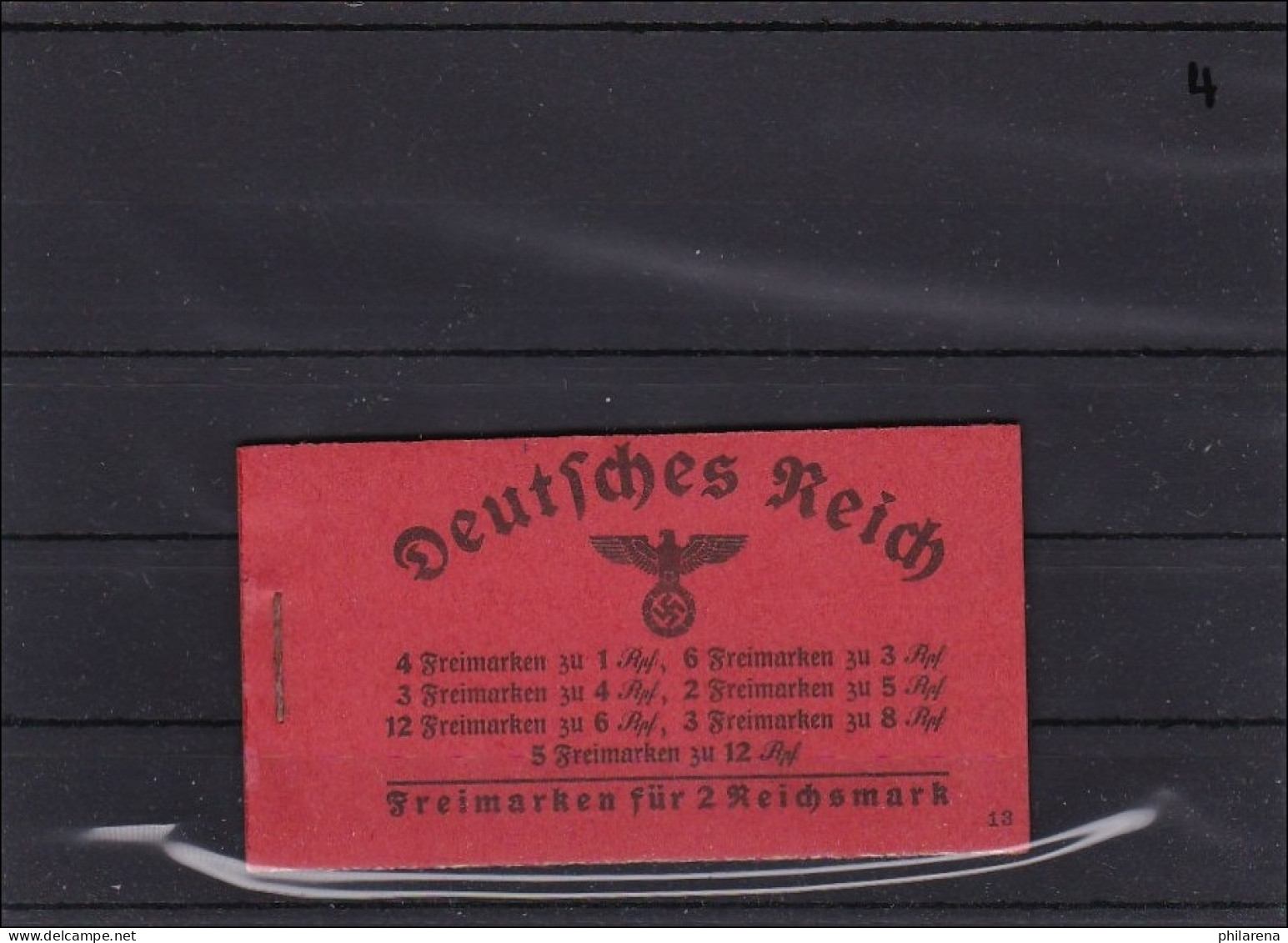 Deusches Reich, MiNr. Markenheftchen MH 39.3 ** - Libretti