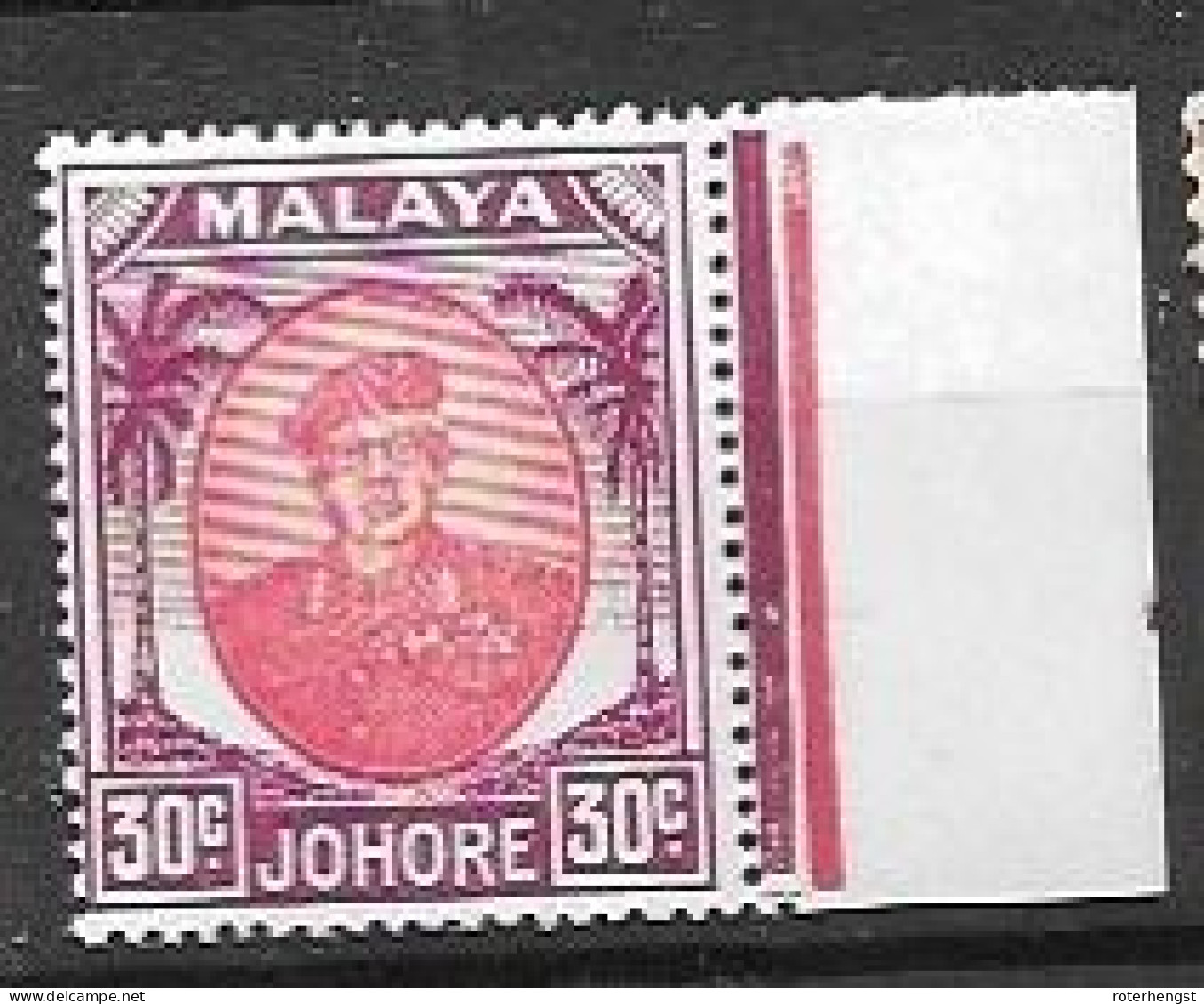 Malaysia Johore Mnh ** 30 Euros 1955 - Johore