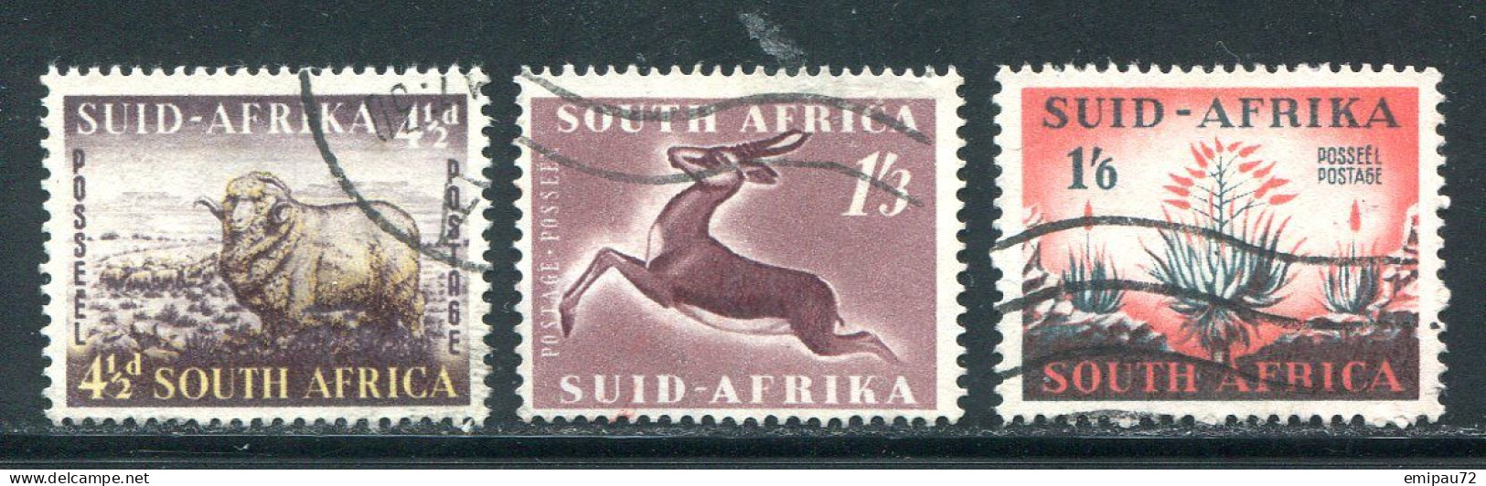 AFRIQUE DU SUD- Y&T N°196 à 198- Oblitérés - Used Stamps