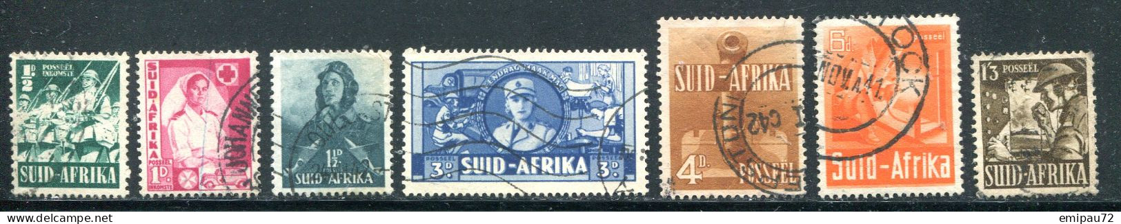 AFRIQUE DU SUD- Y&T N°125 à 131- Oblitérés - Used Stamps