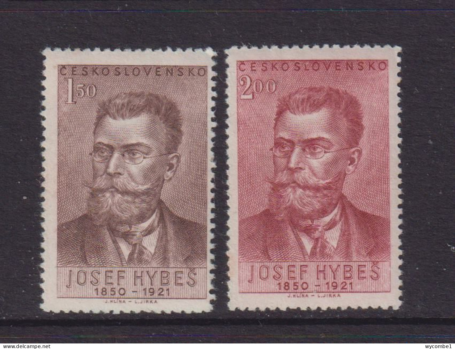 CZECHOSLOVAKIA  - 1951  Hybes Set   Never Hinged Mint - Unused Stamps