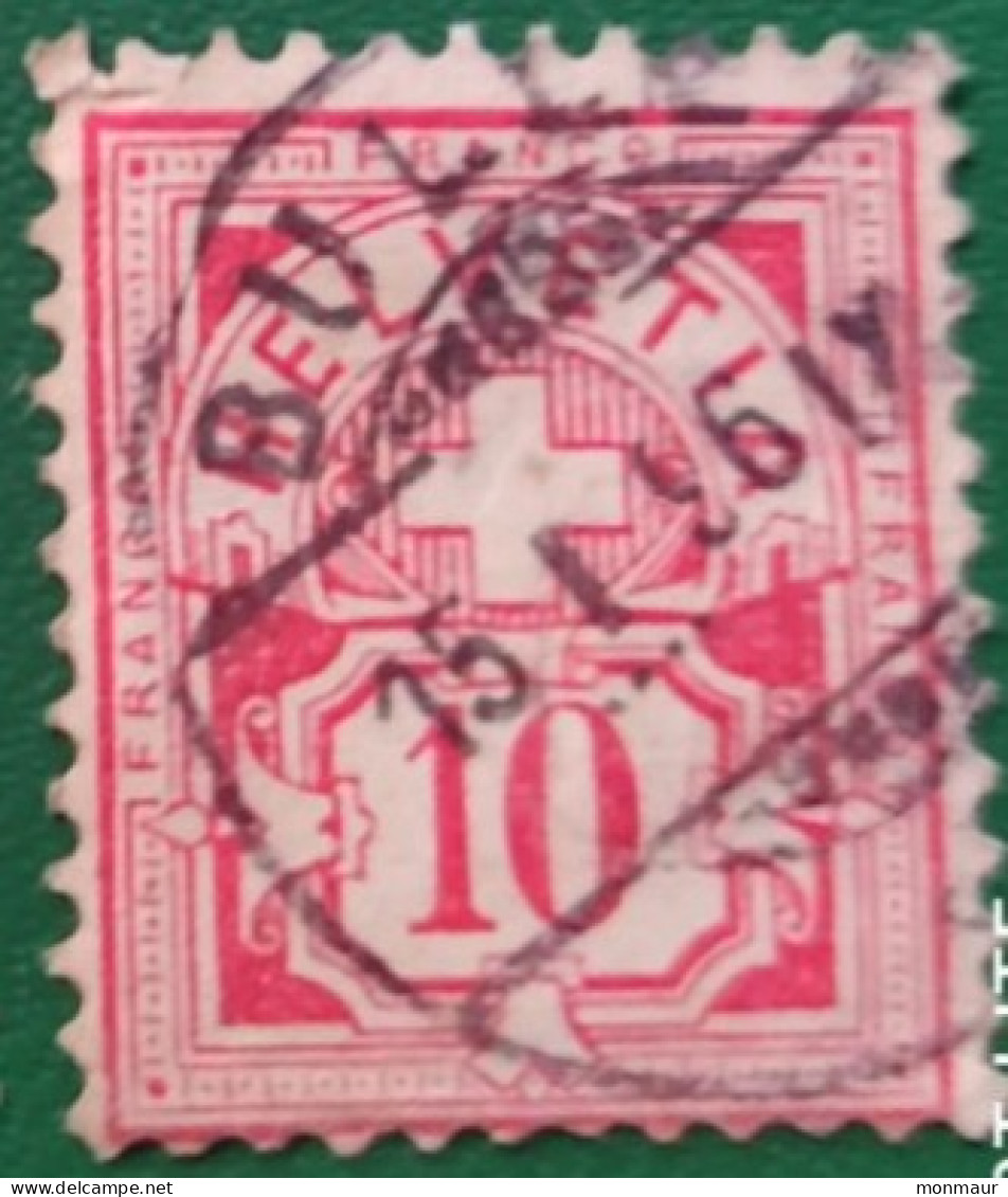 SVIZZERA 1905  STEMMI HELVETIA  10c - Gebraucht