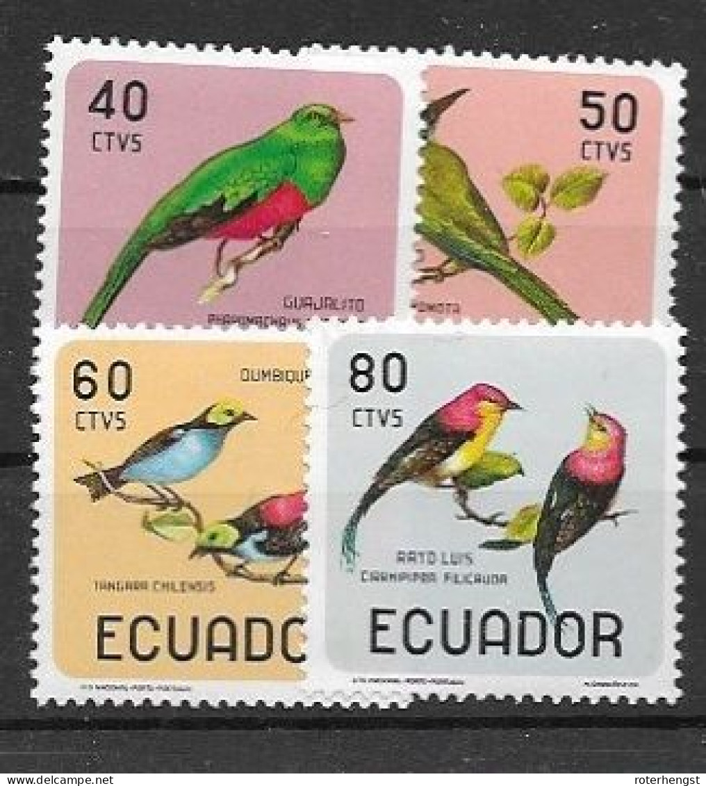 Ecuador Mnh ** Bird Set 1966 8 Euros - Equateur
