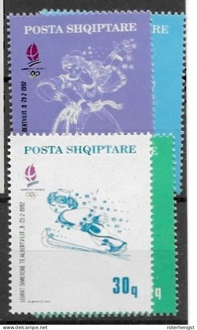 Albania Mnh ** 1992 Olympics Set - Albania