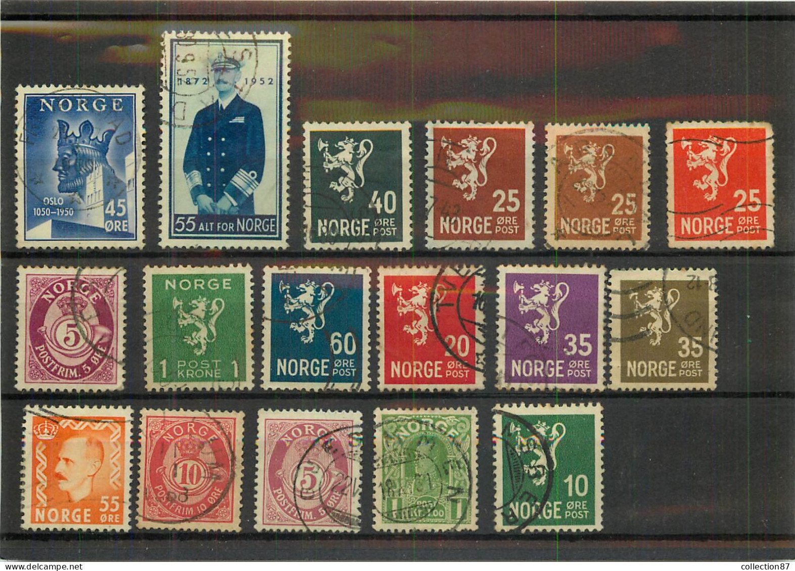 REF 002 > NORVEGE < LOT De 17 Valeurs Ø Oblitéré < Ø Used - Collections