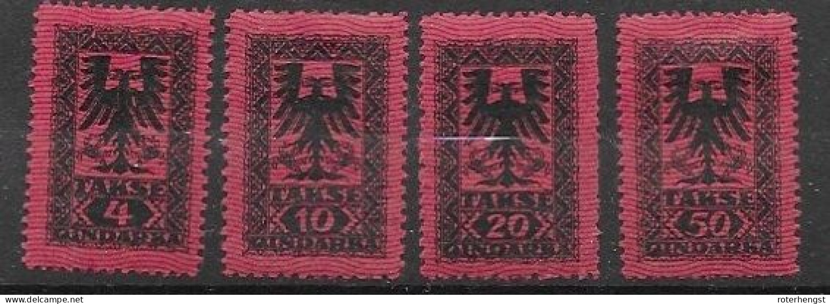 Albania Mh * Dues Set 10 Euros 1922 - Albania