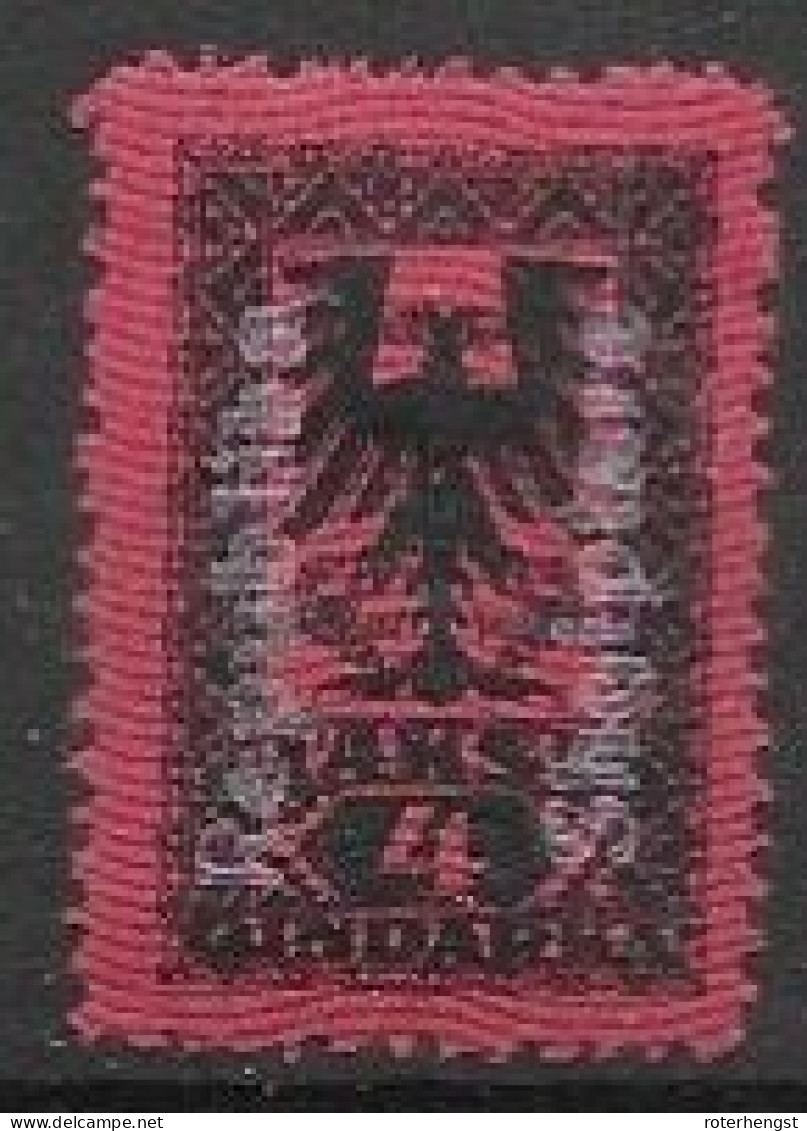 Albania Mh * Dues Stamp With Silver Overprint 5 Euros 1925 - Albania