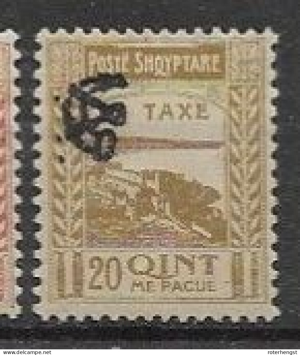 Albania Mh * 2 Dues Stamps (2 Scans) 8 Euros - Albania