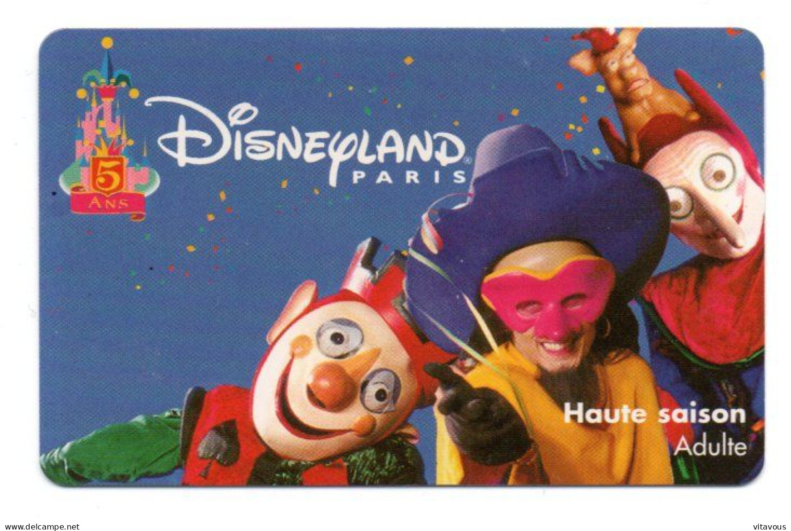 Passeport Disney Disneyland  PARIS France Card  (K 37) - Passeports Disney