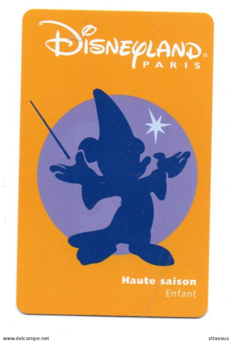 Passeport Disney Disneyland  PARIS France Card  (K 38) - Passeports Disney