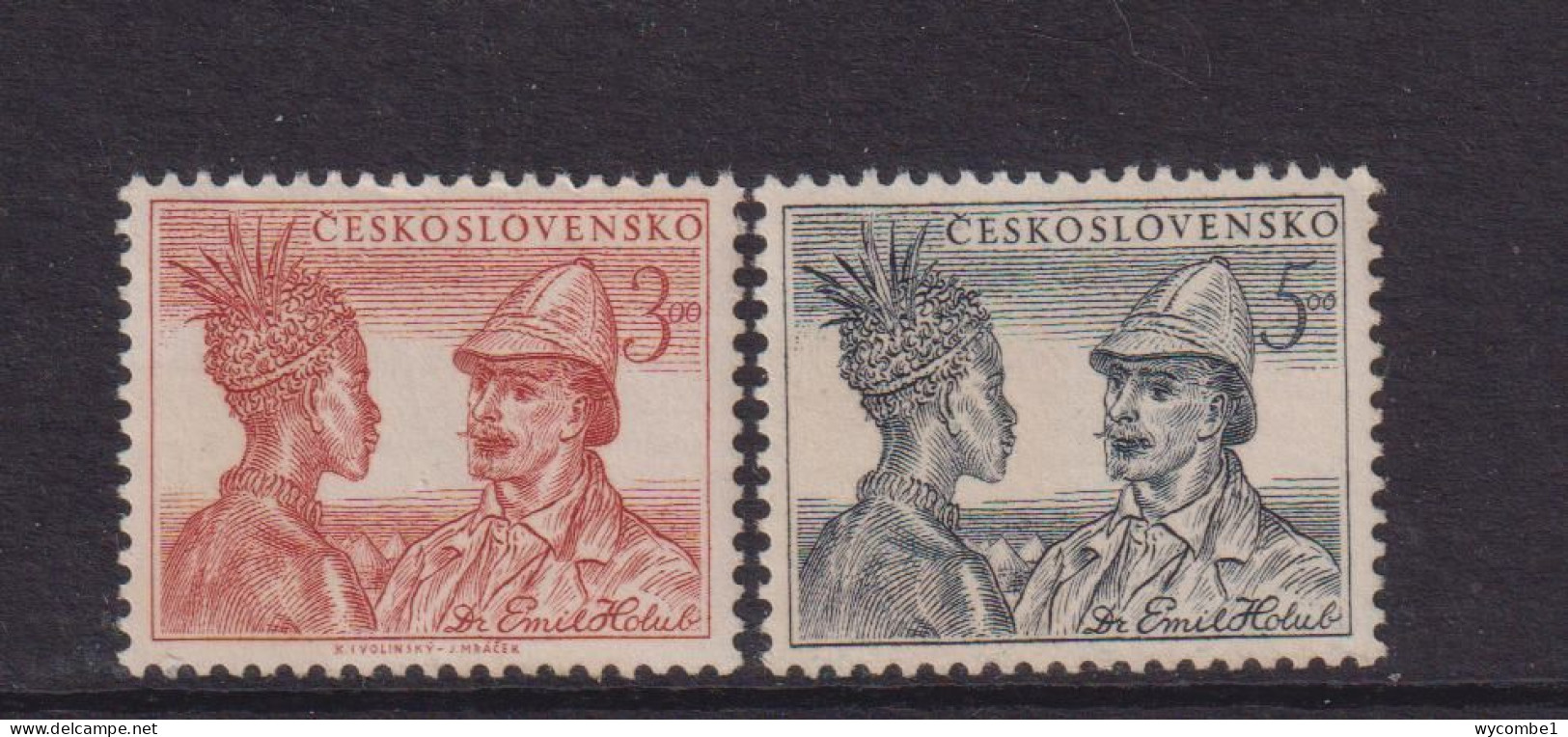 CZECHOSLOVAKIA  - 1952  Holub Set   Never Hinged Mint - Unused Stamps