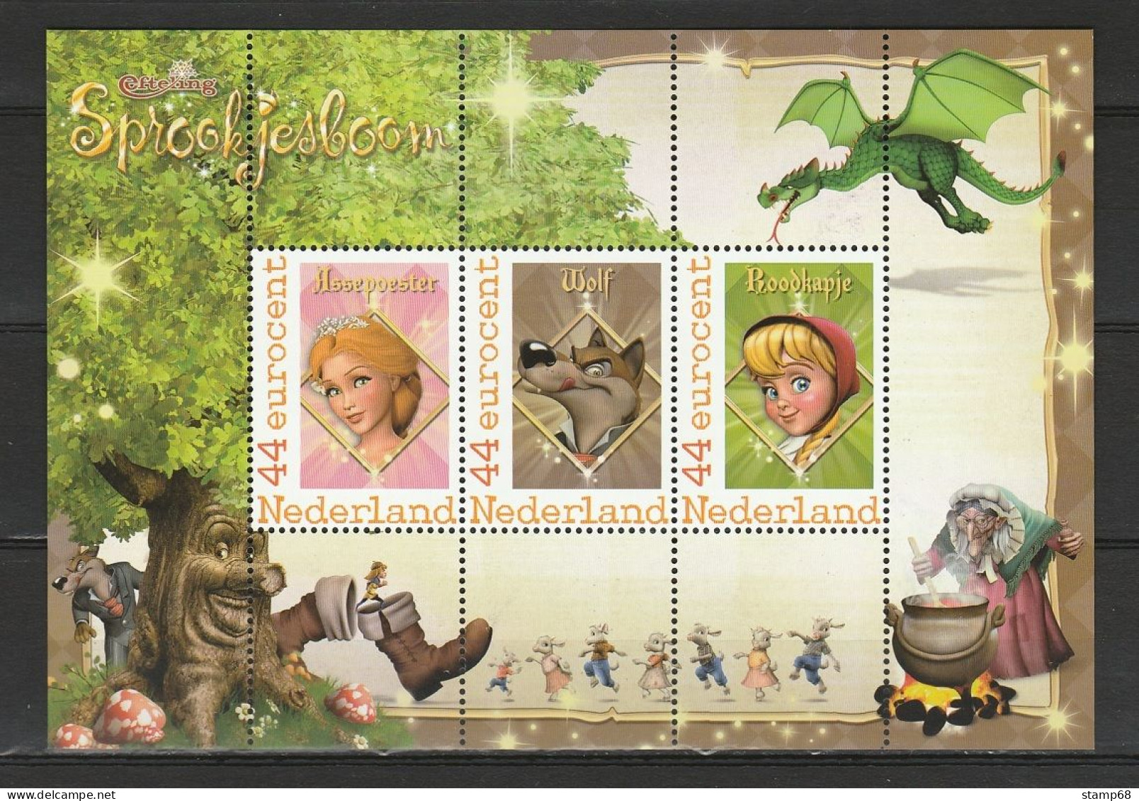 Nederland NVPH 2562D3 Persoonlijke Zegels De Efteling Sprookjesboom 2009 MNH Postfris - Personalisierte Briefmarken