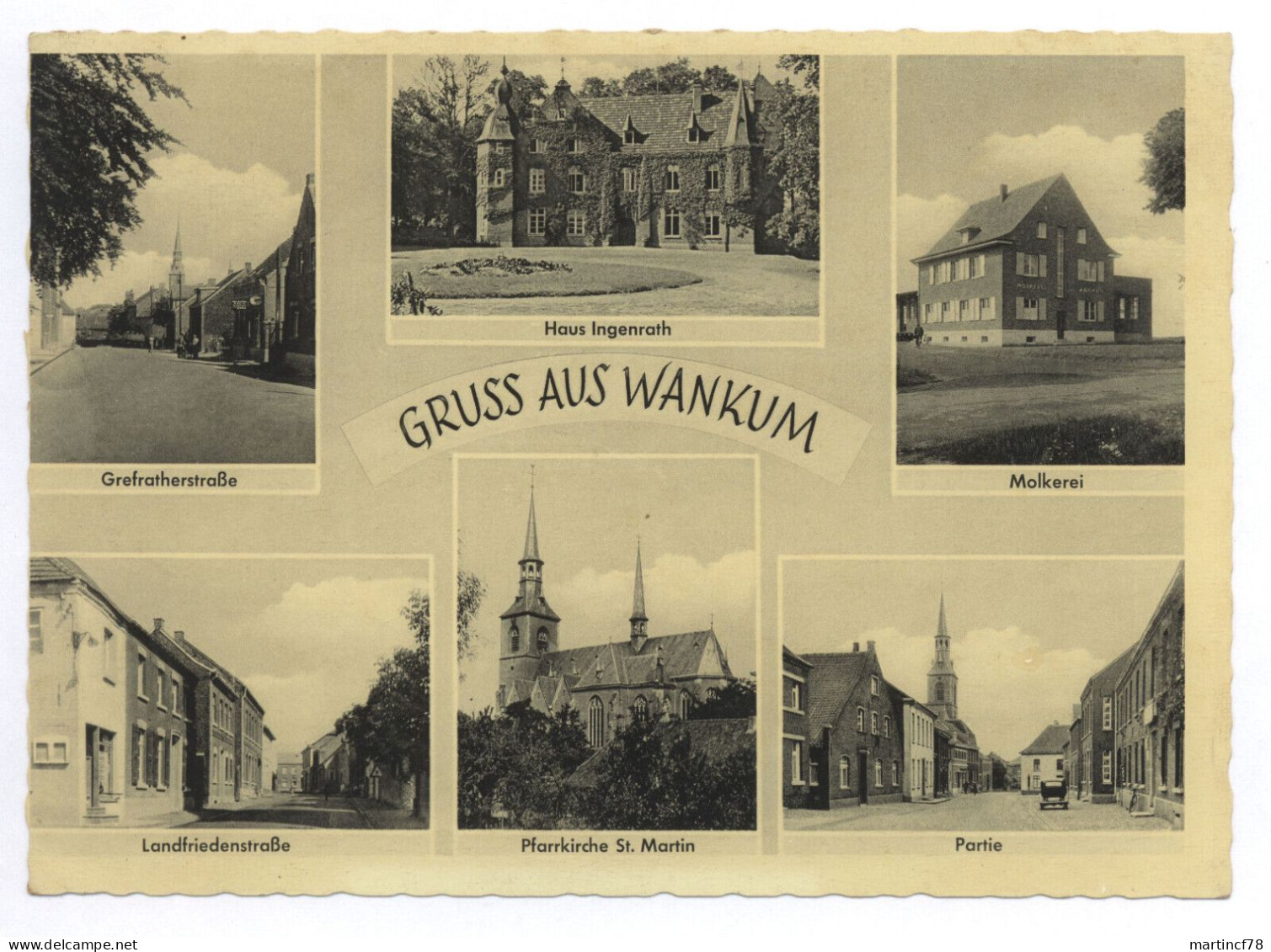 4171 Wankum Gruss Aus Haus Ingenrath Molkerei 1954(?) Wachtendonk Geldern - Geldern