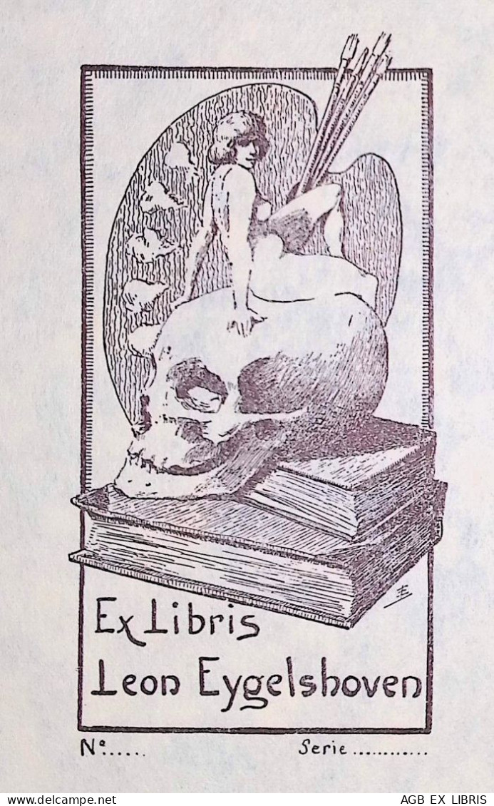 EX LIBRIS LEON EYGELSHOVEN  Per IPSE FECIT L4-B01 EXLIBRIS #1 - Ex-libris