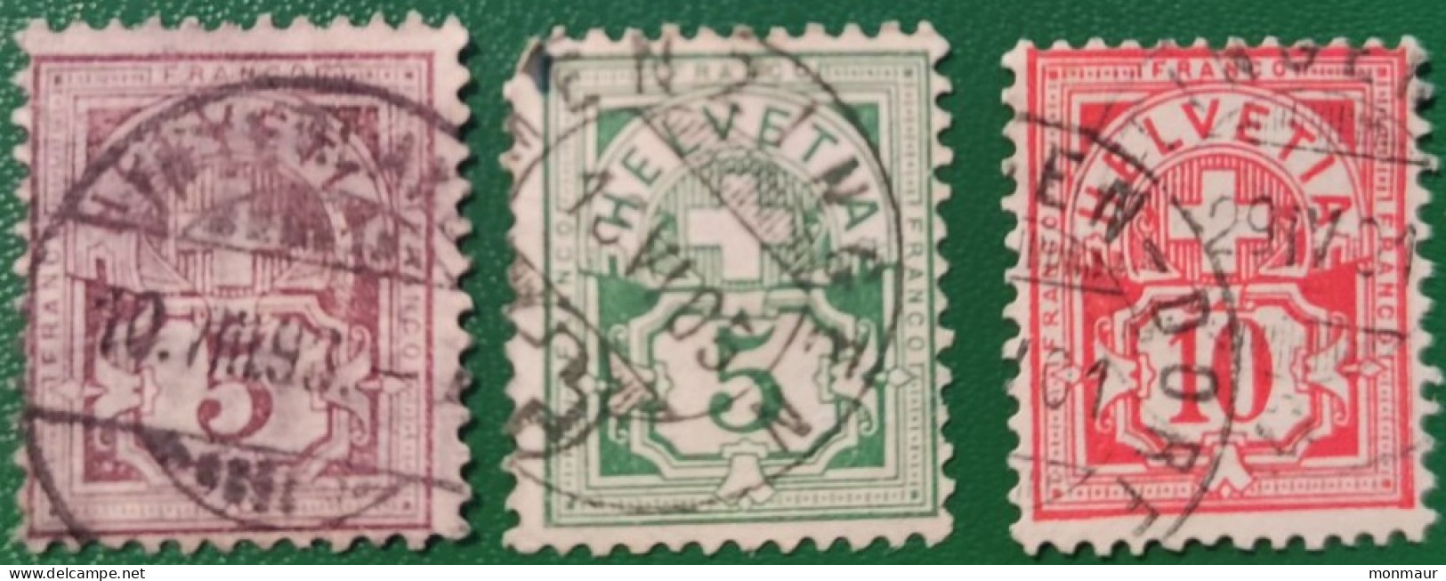 SVIZZERA 1882  STEMMI HELVETIA  5-10c - Gebraucht