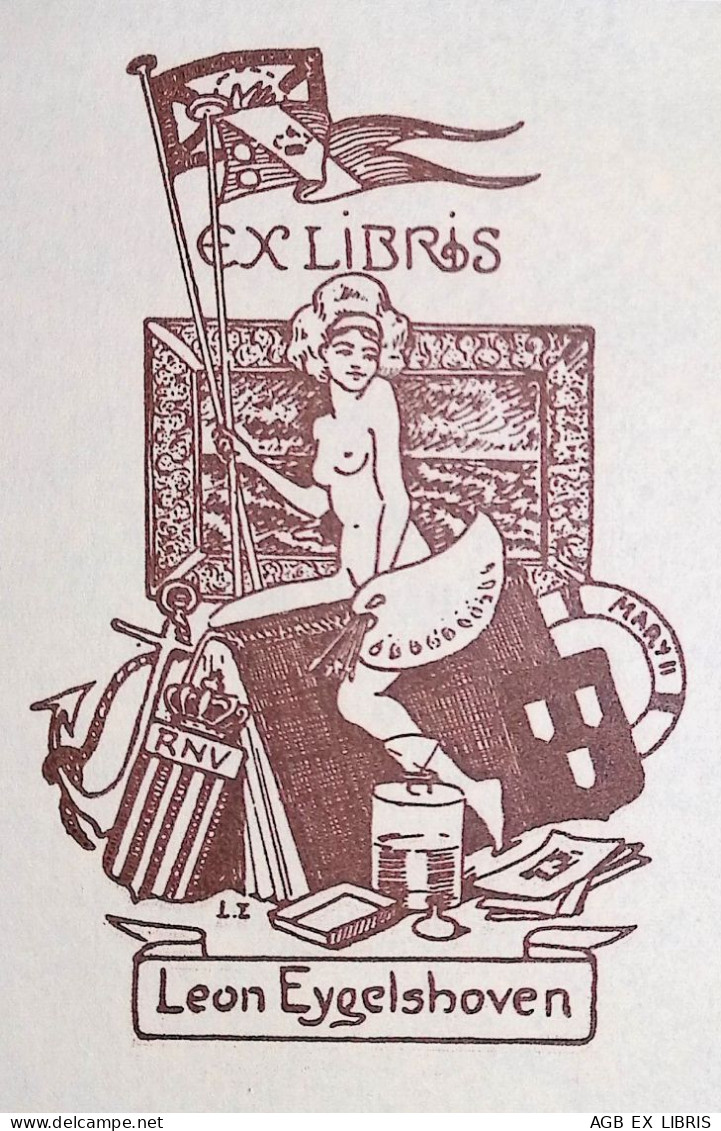 EX LIBRIS LEON EYGELSHOVEN  Per IPSE FECIT L4-B01 EXLIBRIS #2 NUDO EROTICO - Ex-libris