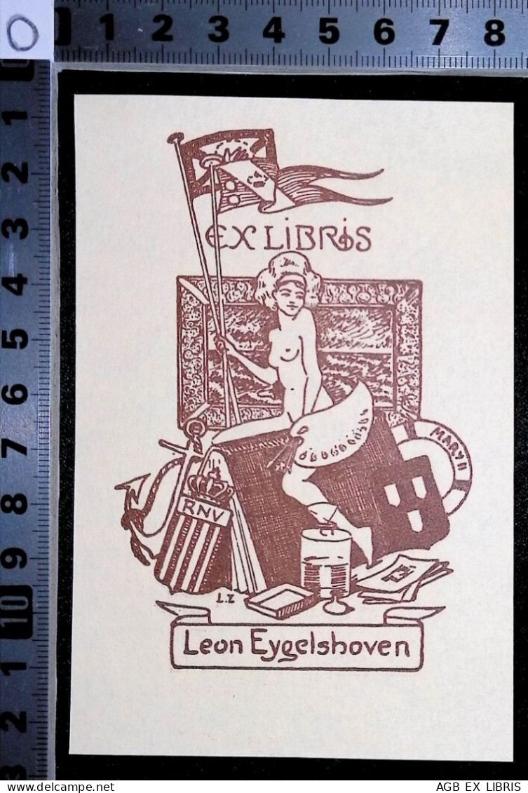 EX LIBRIS LEON EYGELSHOVEN  Per IPSE FECIT L4-B01 EXLIBRIS #2 NUDO EROTICO - Bookplates