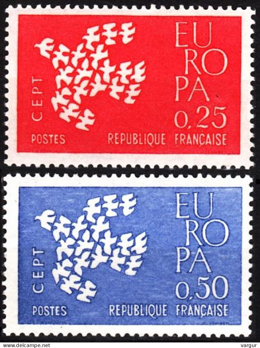 FRANCE 1961 EUROPA. Complete Set, MNH - 1961