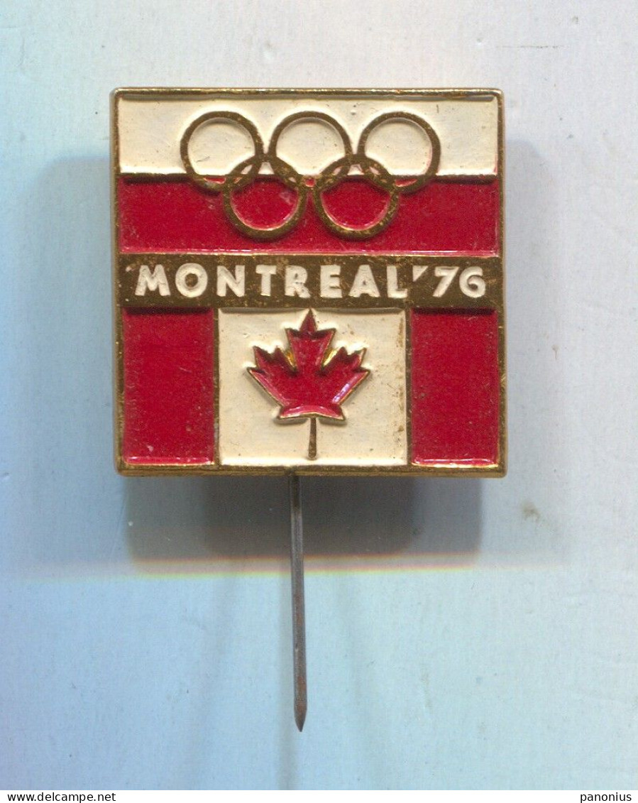 Olympic Games Olympiade - Montreal 1976. Vintage Pin, Badge, Abzeichen - Juegos Olímpicos