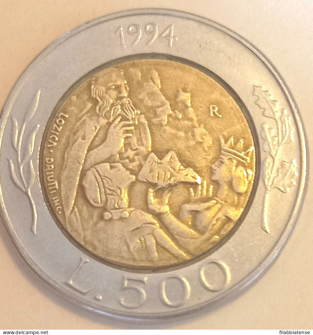 1994 - San Marino 500 Lire   ----- - Saint-Marin