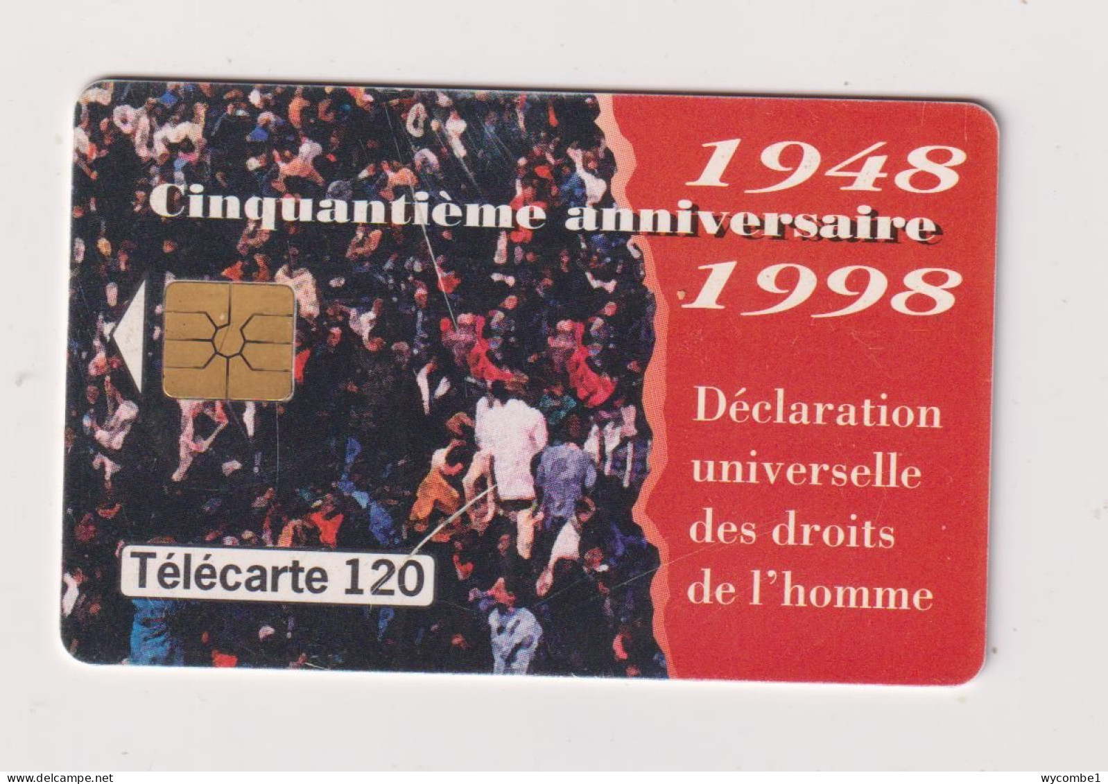 MONACO -  UNESCO Human Rights Chip  Phonecard - Mónaco