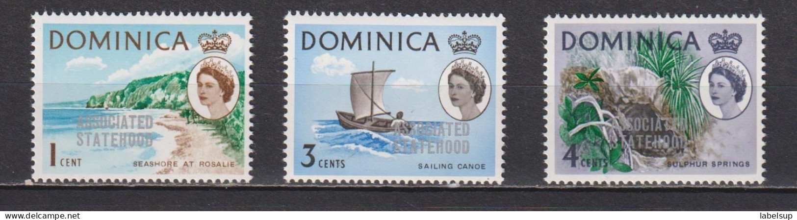 Timbres Neufs** De Dominique De 1968 N° 206 208 Et 209 MNH - Dominica (...-1978)
