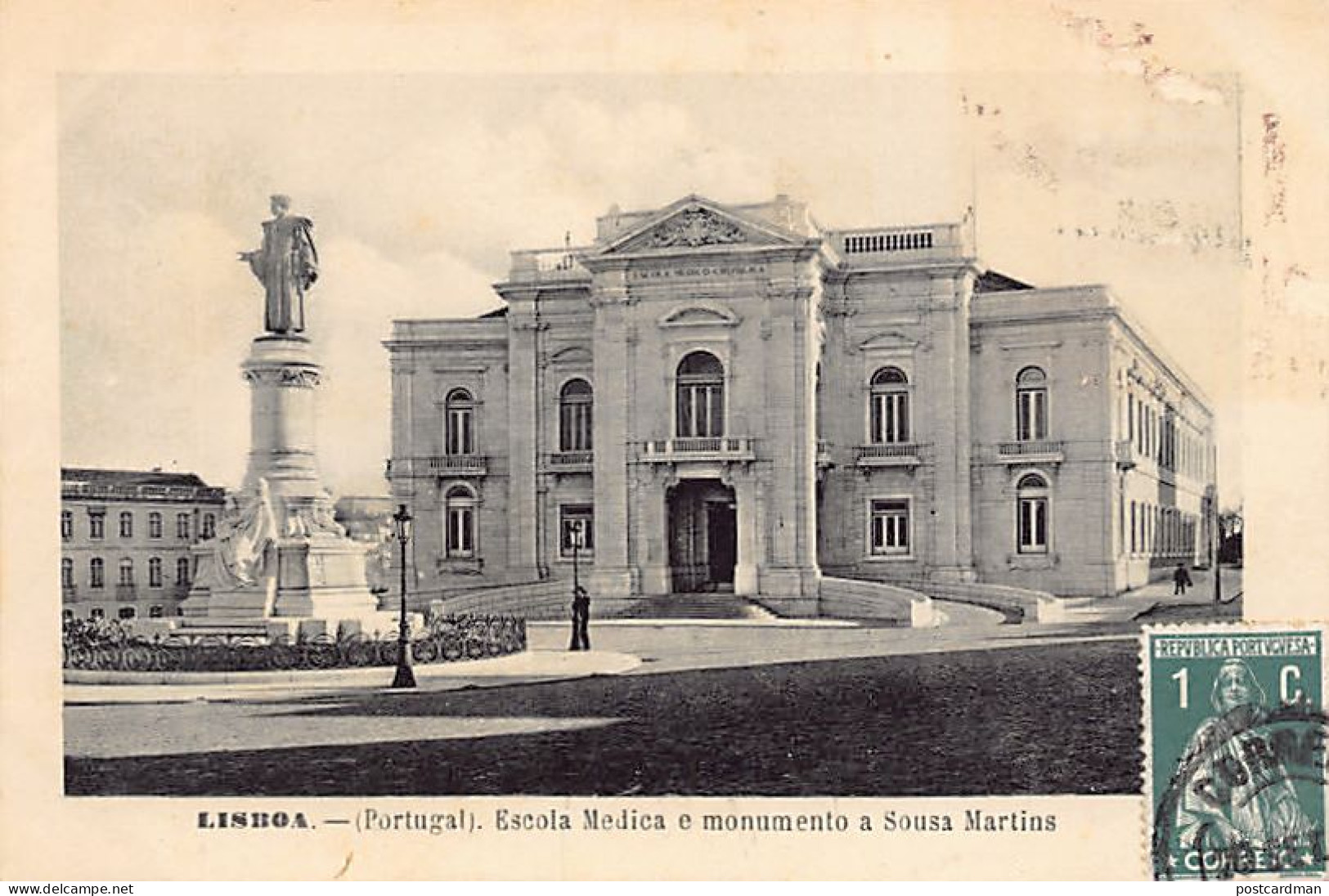 Portugal - LISBOA - Escola Medica E Monumento A Soussa Martins - Ed. Martins & Silva  - Lisboa