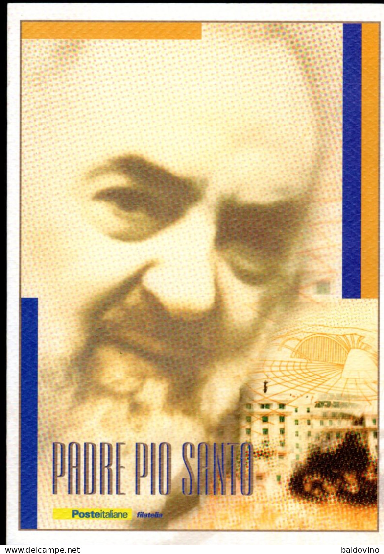 Italia 2002 Padre Pio Santo - Presentation Packs