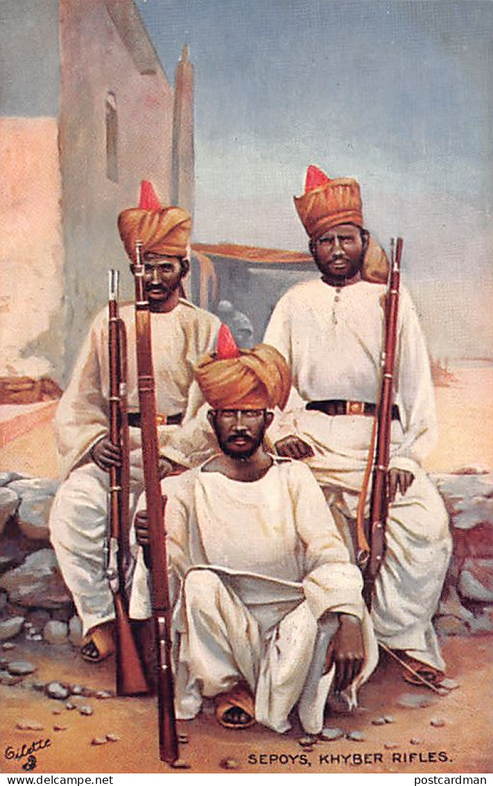 Pakistan - Sepoys, Khyber Rifles - Publ. Raphael Tuck - Pakistan