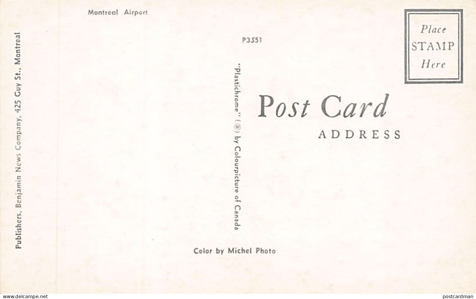 Usa - Canada - MONTREAL (P.Q.) Airport - Publ. Benjamin News Co. 3551 - Montreal