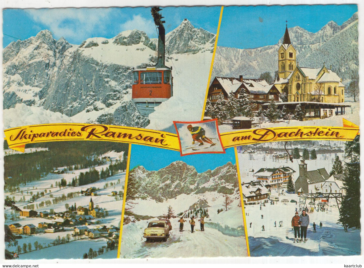 Skiparadies Ramsau Am Dachstein - Gletscherbahn, Skilift St. Rupert, Opel Rekord P2 - (Österreich/Austria) - Ramsau Am Dachstein