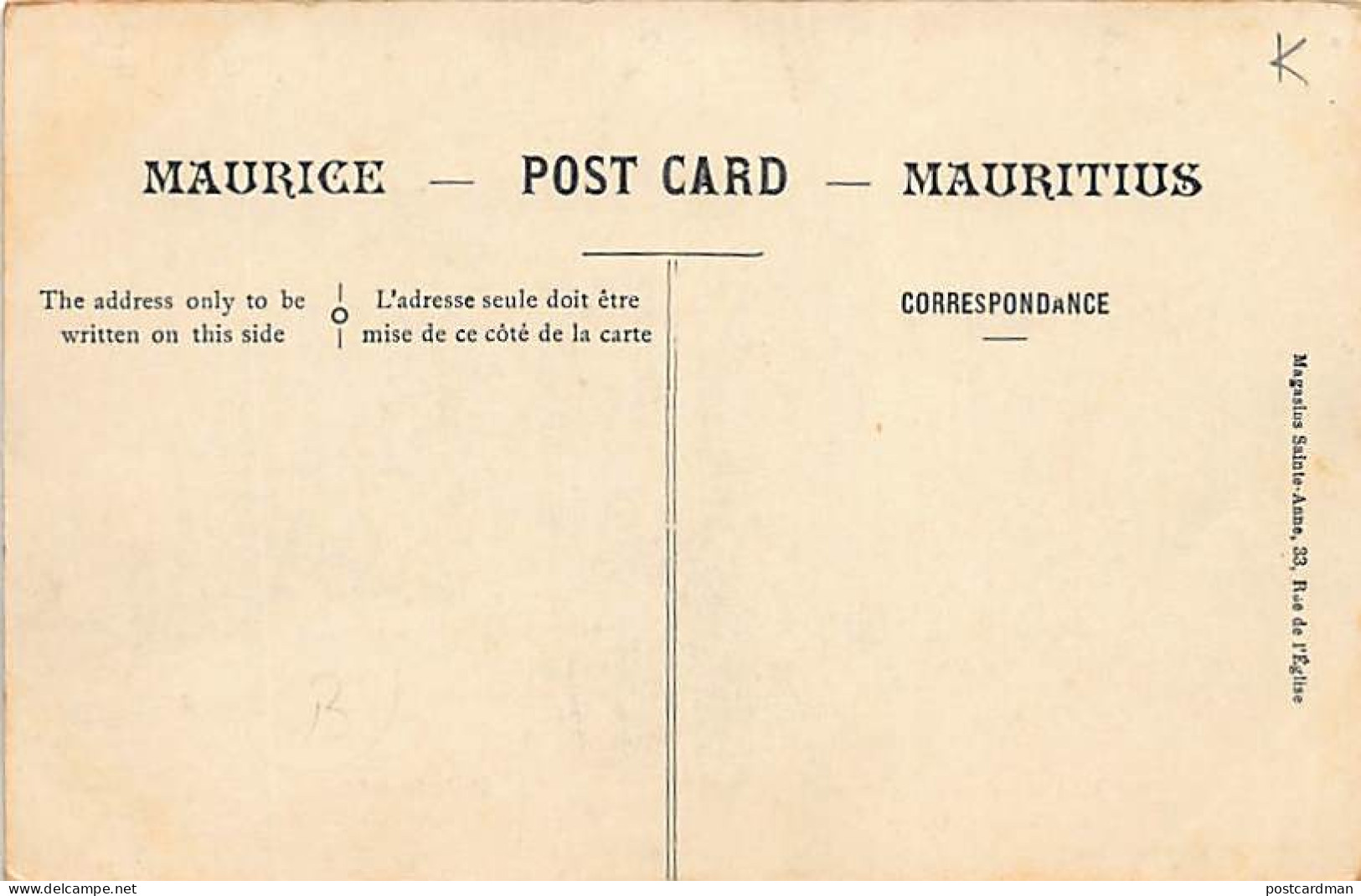 Mauritius - MAHEBOURG - Pointe Of Régates - Publ. Rehaut. - Maurice