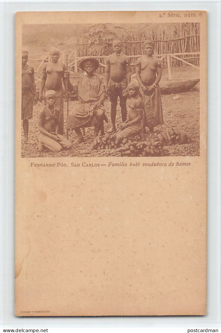 Equatorial Guinea - SAN CARLOS Fernando Poo - Bubi Native Family Selling Yams - Publ. Thomas 2.a Serie - N. 6 - Guinea Ecuatorial