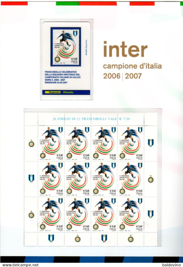 Itala 2007 Inter Campione D'Italia 2006/07 Sottofacciale!!! - Presentation Packs