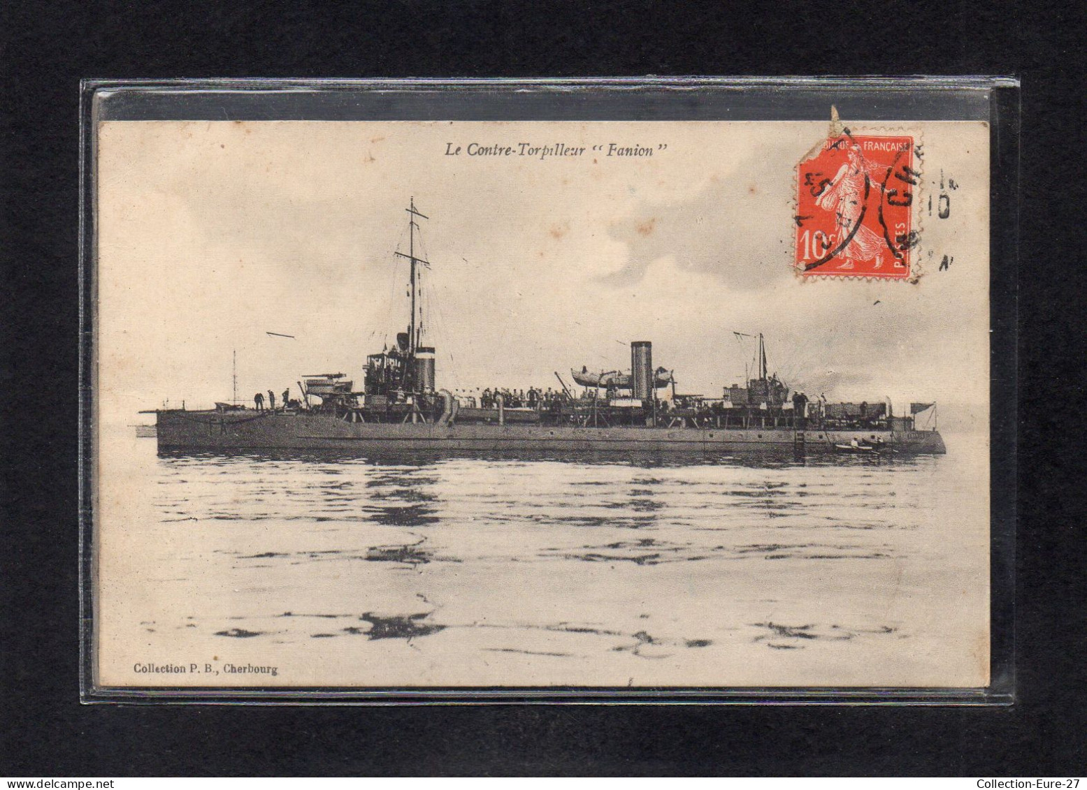 (17/03/24) THEME BATEAUX-CPA CONTRE TORPILLEUR "FANION" - Warships