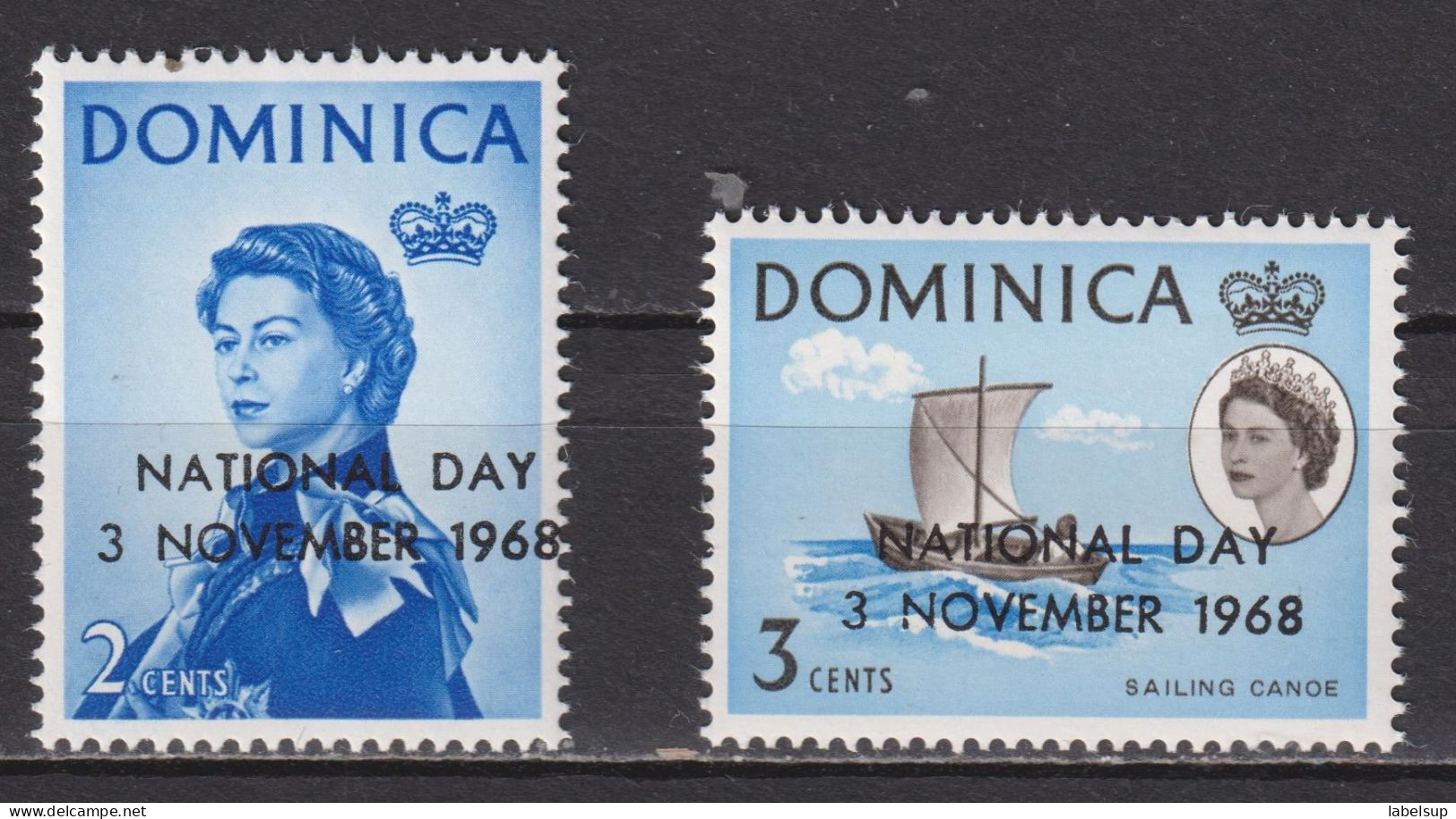 Timbres Neufs** De Dominique De 1968 N° 224 Et 225 MNH - Dominica (...-1978)