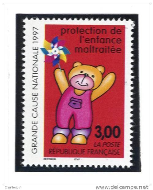 France 3124   Neuf ** (Protection De L'enfance Maltraitée  ) Cote 1,40€ - Ungebraucht