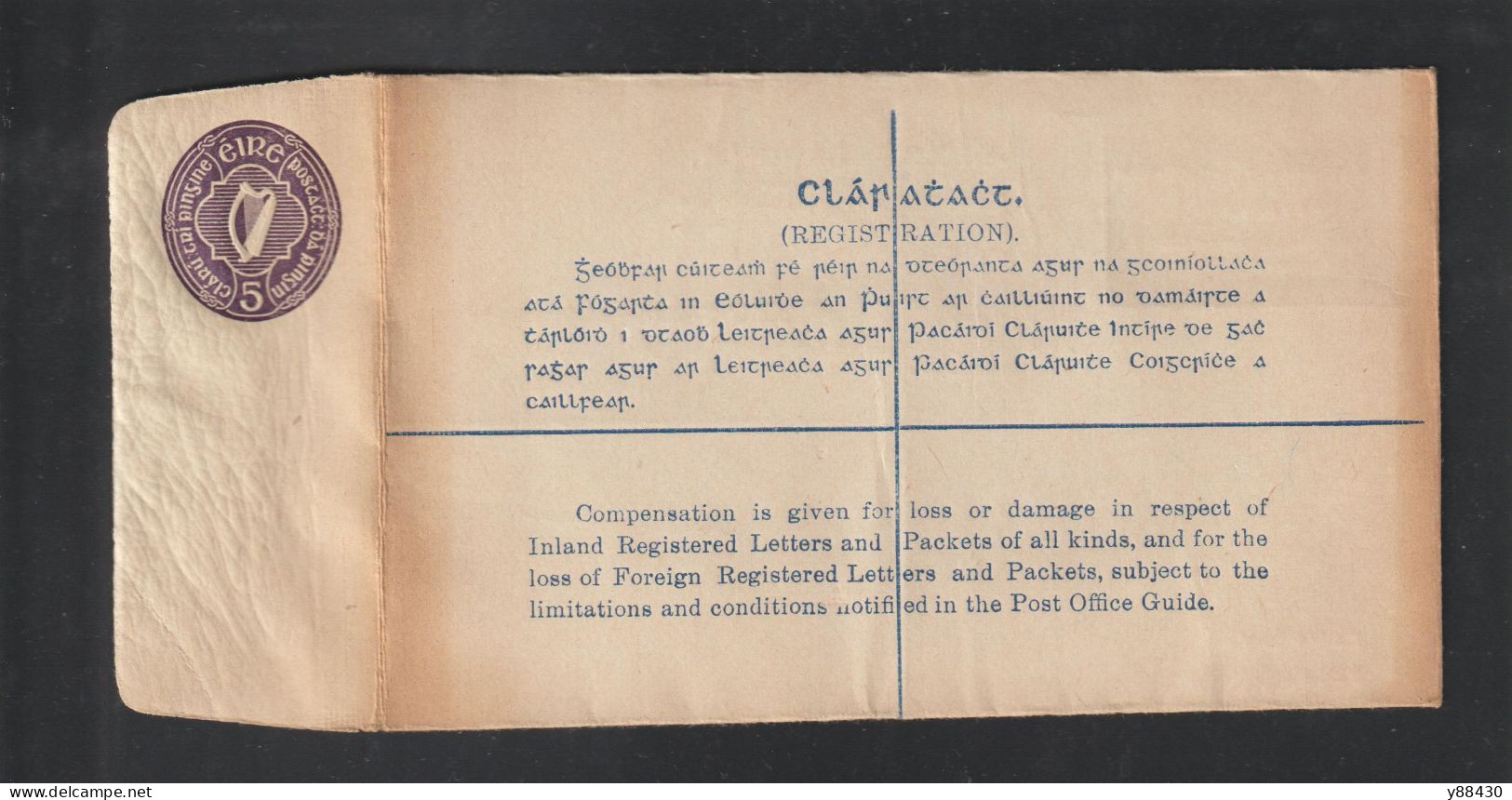 IRLANDE - EIRE - 1930/40 -  Entier Postal Neuf - Enveloppe Cartonnée  - 3 Scan - Postal Stationery