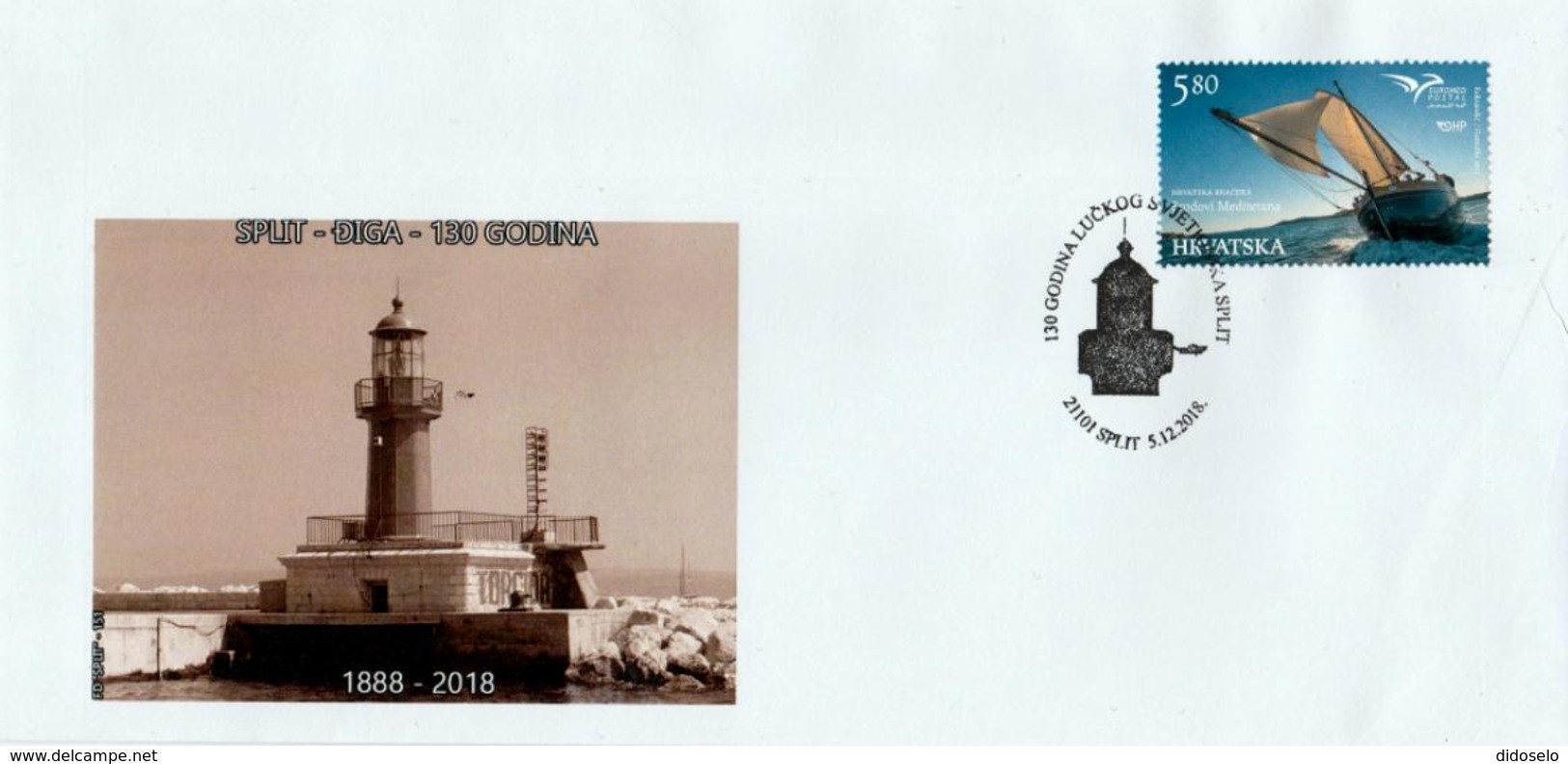 Croatia - 130 Years Of Harbour Lighthouse Split ( Djiga) - Topic Cancel - Faros
