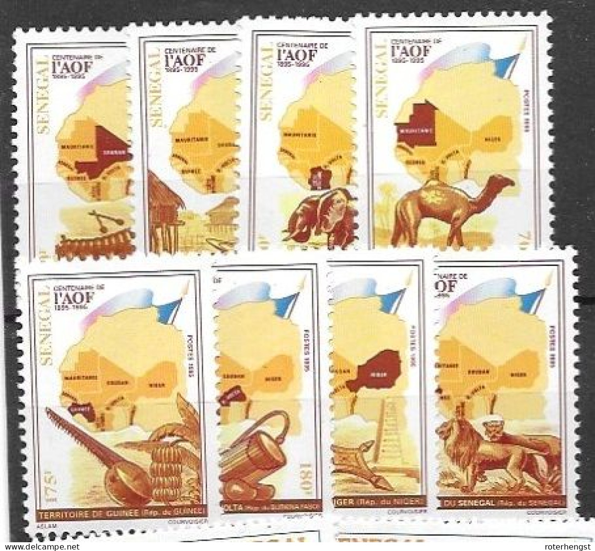 Senegal Mnh ** Camel Lion Set 1995 - Senegal (1960-...)