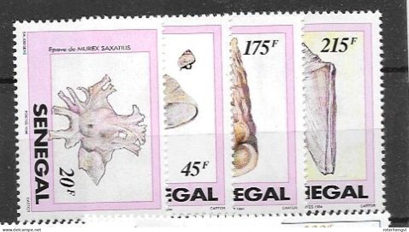 Senegal Mnh ** Incomplete Shells Set (75 F Missing) 1994 - Senegal (1960-...)