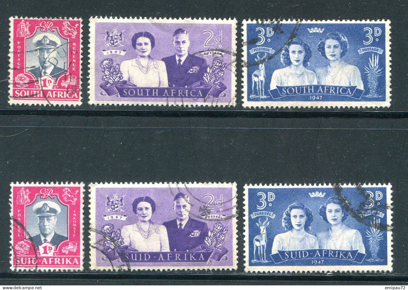 AFRIQUE DU SUD- Y&T N°160 à 165- Oblitérés - Used Stamps